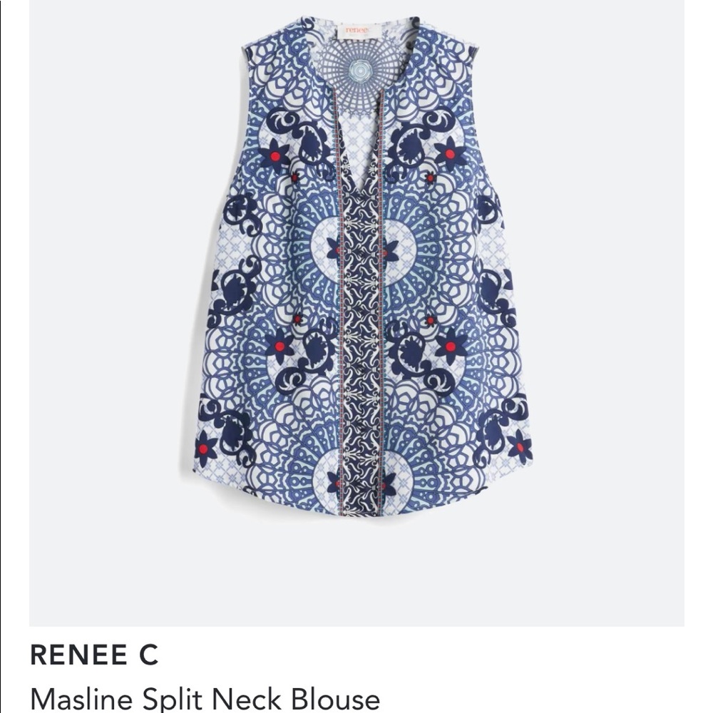 Stitchfix Split Neck Blouse